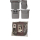 Basil City Fahrradshopper MIK Hooks 14-16 Liter Grau meliert