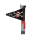 Heavy-Duty Wimpel 4-teiliger Sicherheitswimpel Fahrradfahne 160 cm Pirat schwarz/rot